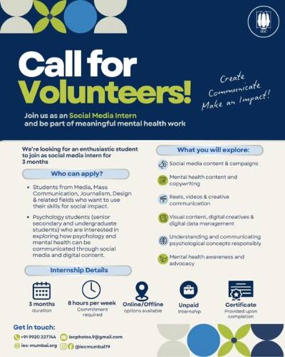 Call for volunteers – social media intern